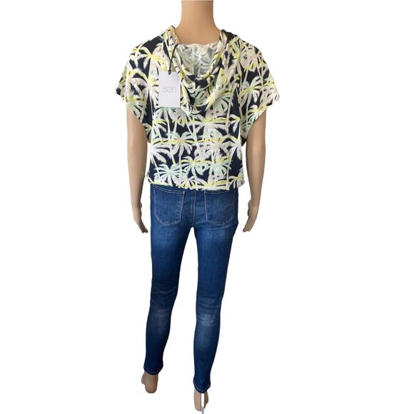 SEN Collection Kiko Palm Beach Top with Cap Sleeve Size S - Picture 5 of 9